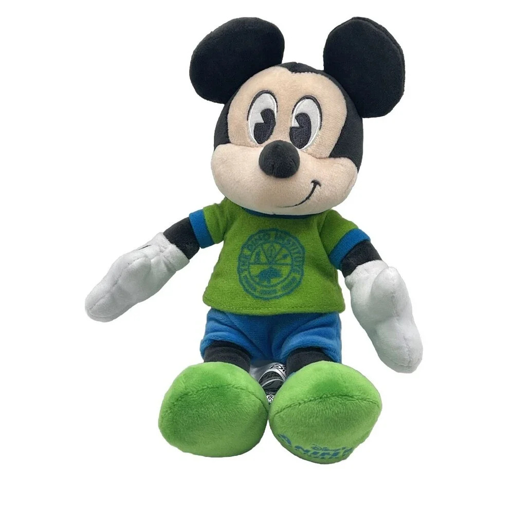 Disney Parks Animal Kingdom Dino Institute Mickey Mouse 9” Plush Toy
